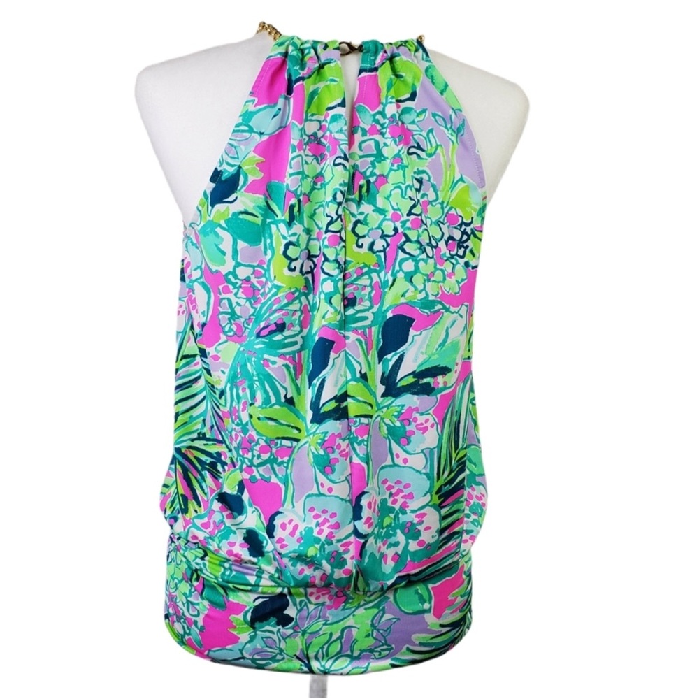LILLY PULITZER BOWEN HALTER TOP ~ S - Picture 5 of 13